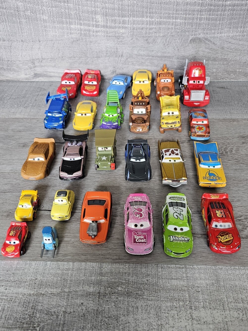 Disney Pixar Cars Racers Lot of 26 Different Racecars Cars Trucks Rare